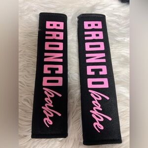 Bronco seatbelt cover